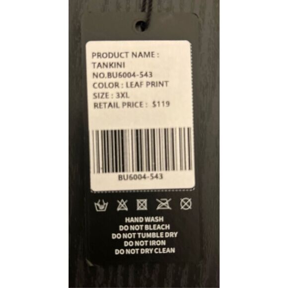 Ocean Blues Tankini Top Only Size 3XL - Picture 3 of 5